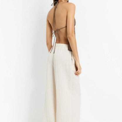 Celesta Beaded Halter Top