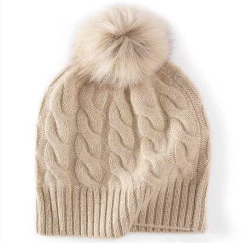 Celeste Merino Wool Cashmere Beanie