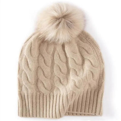 Celeste Merino Wool Cashmere Beanie