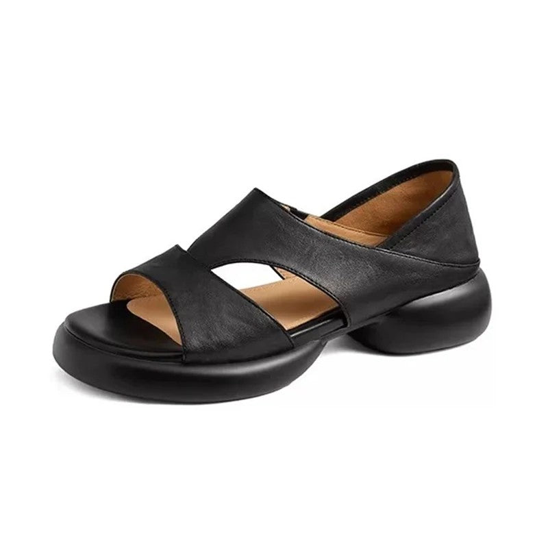 Cesenatico Leather Platform Sandals