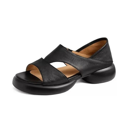 Cesenatico Leather Platform Sandals