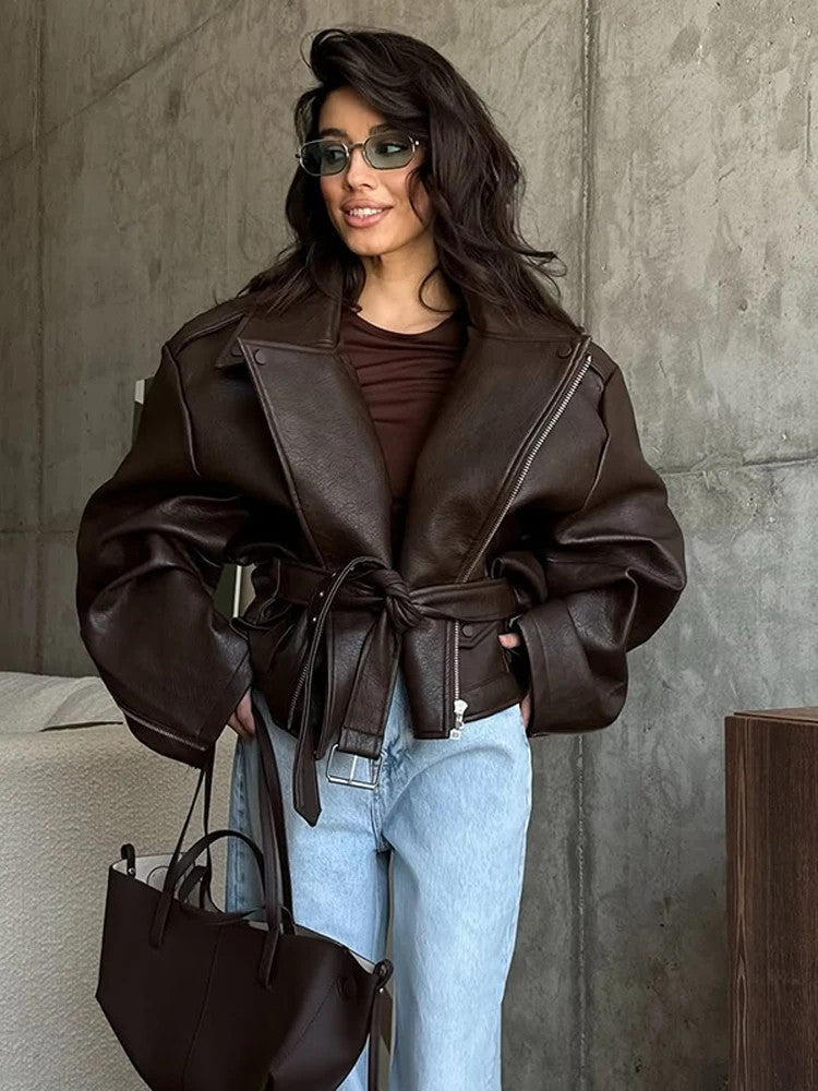 Chanoire Leather Biker Jacket