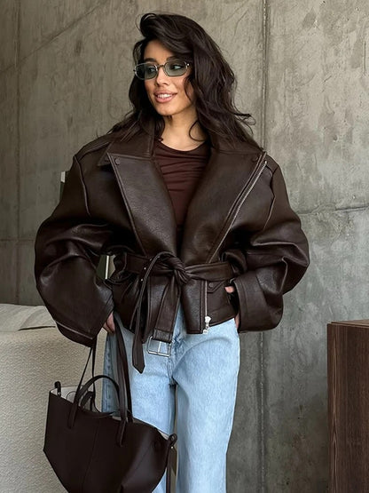 Chanoire Leather Biker Jacket