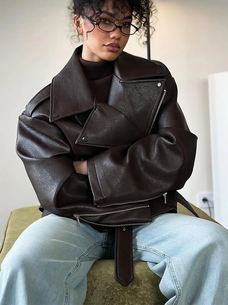 Chanoire Leather Biker Jacket