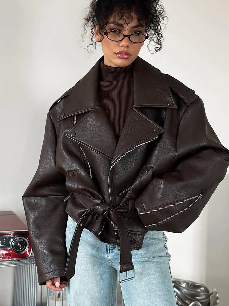 Chanoire Leather Biker Jacket