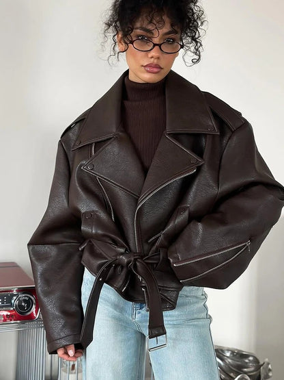 Chanoire Leather Biker Jacket