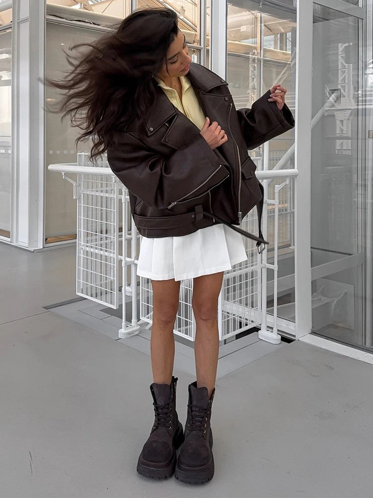 Chanoire Leather Biker Jacket