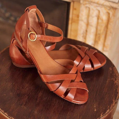 Chantilly Woven Leather Sandals