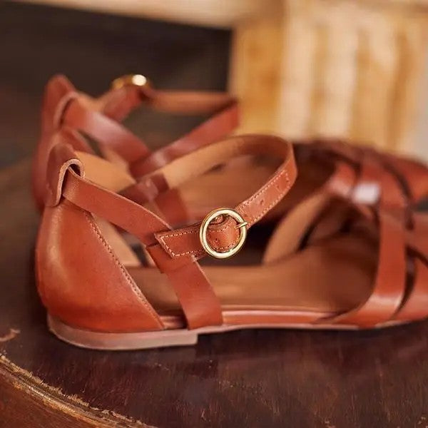 Chantilly Woven Leather Sandals