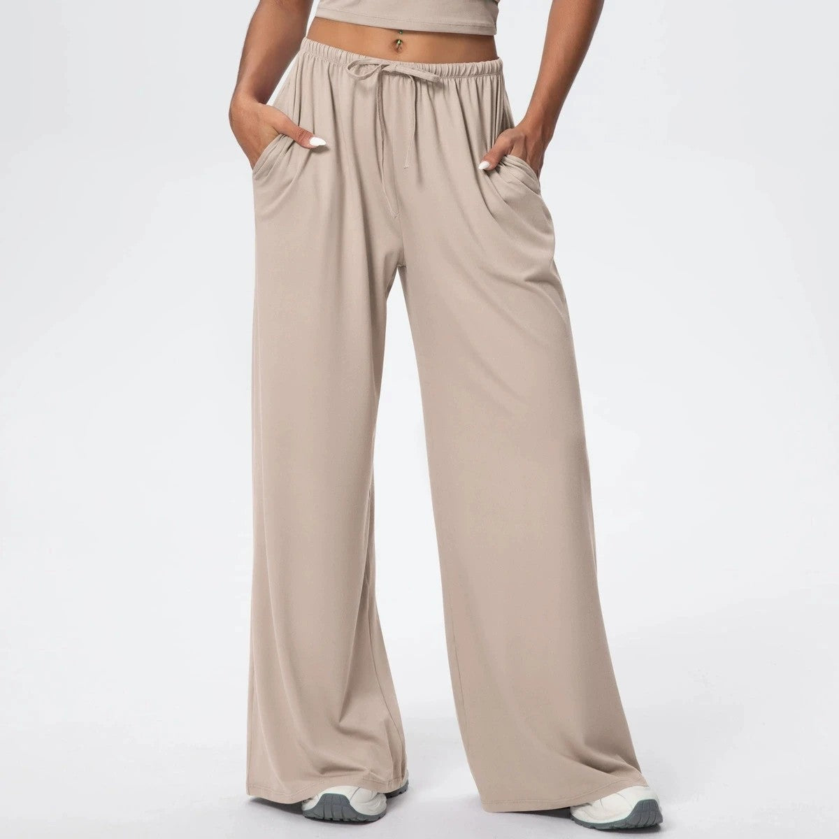 Cloud9 Wide Leg Pants - Natural Linen