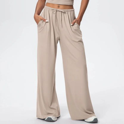 Cloud9 Wide Leg Pants - Natural Linen