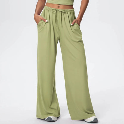 Cloud9 Wide Leg Pants - Vibrant Lime