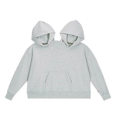 Como Duo Hooded Sweatshirt - Heather Gray