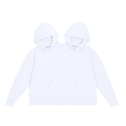 Como Duo Hooded Sweatshirt - White