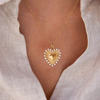 Como Heart Chain Necklace