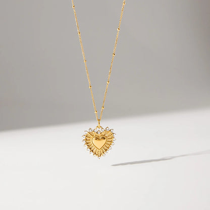 Como Heart Chain Necklace