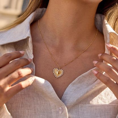 Como Heart Chain Necklace