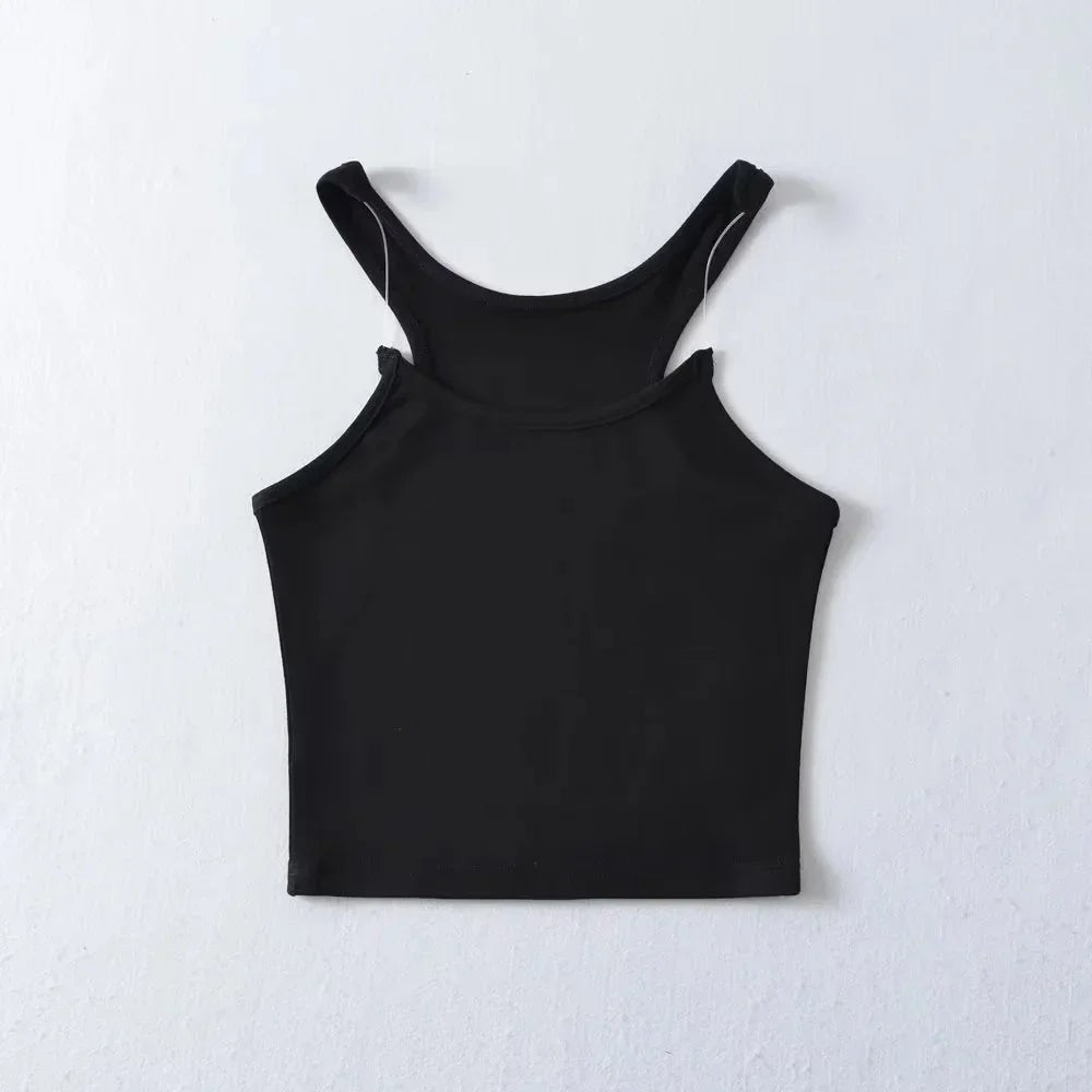 Cora Seamless Tank Top - Obsidian