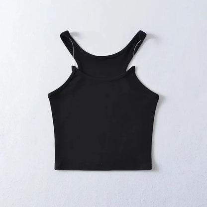 Cora Seamless Tank Top - Obsidian