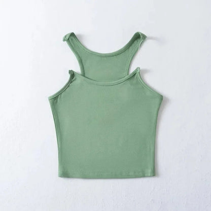 Cora Seamless Tank Top - Sage