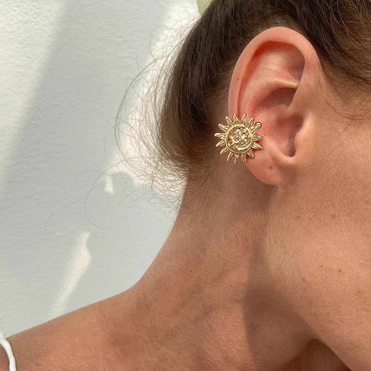 Cordoba Non-Piercing Ear Cuff - Radiant Sun Gold