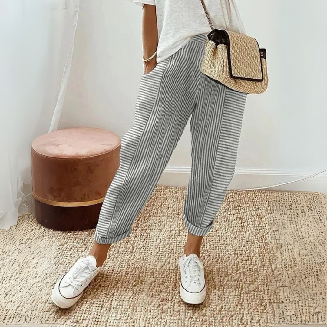 Corelli Elastic Waist Pants - Heather Grey
