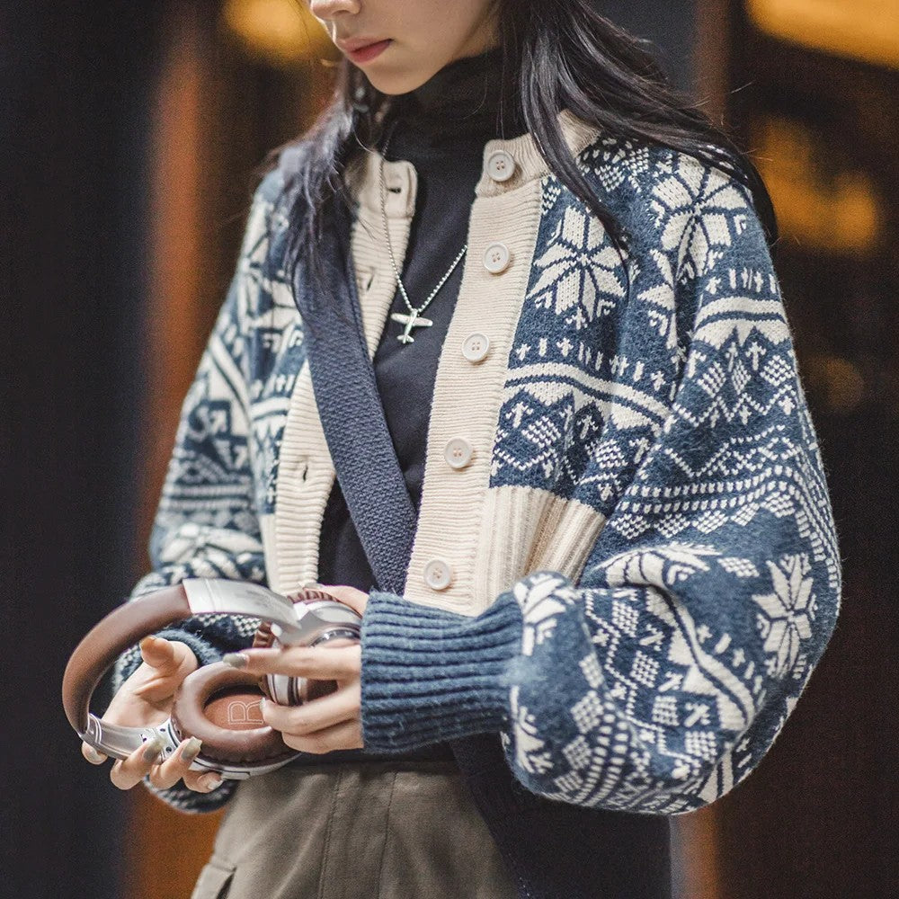 Cortina Fair Isle Knit Cardigan