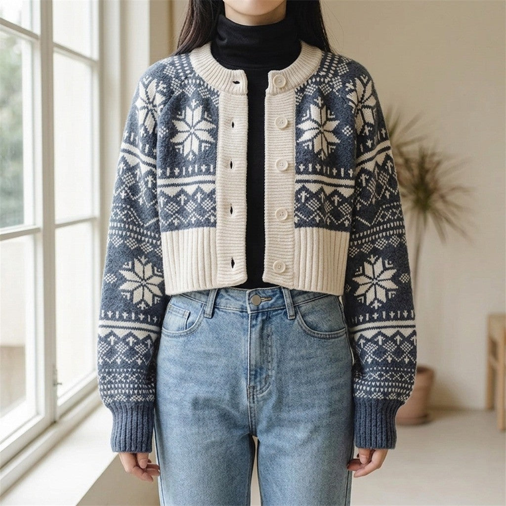 Cortina Fair Isle Knit Cardigan