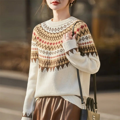Davos Fair Isle Merino Wool Sweater