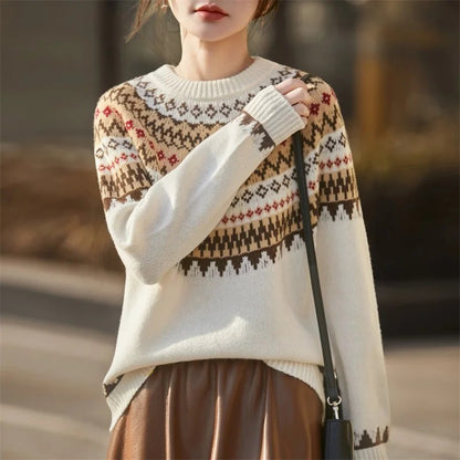 Davos Fair Isle Merino Wool Sweater