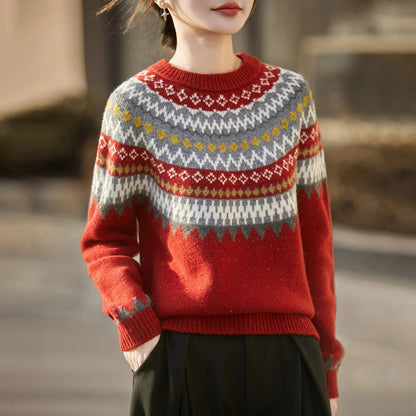 Davos Fair Isle Merino Wool Sweater
