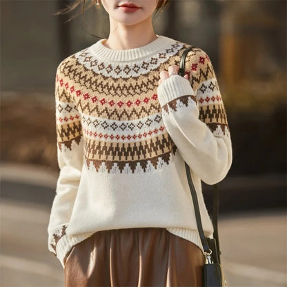 Davos Fair Isle Merino Wool Sweater