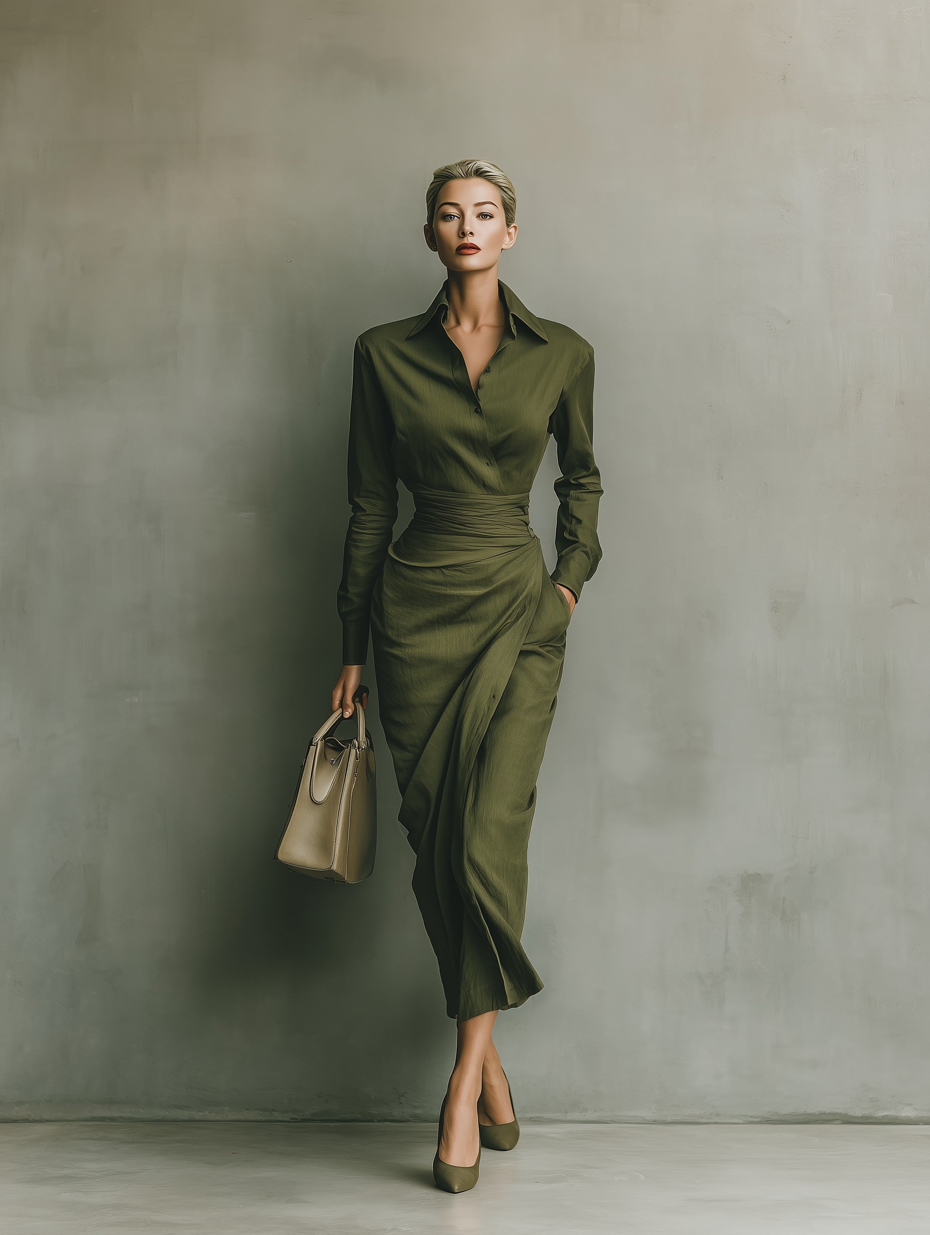 Dona Cotton Blended Maxi Dress