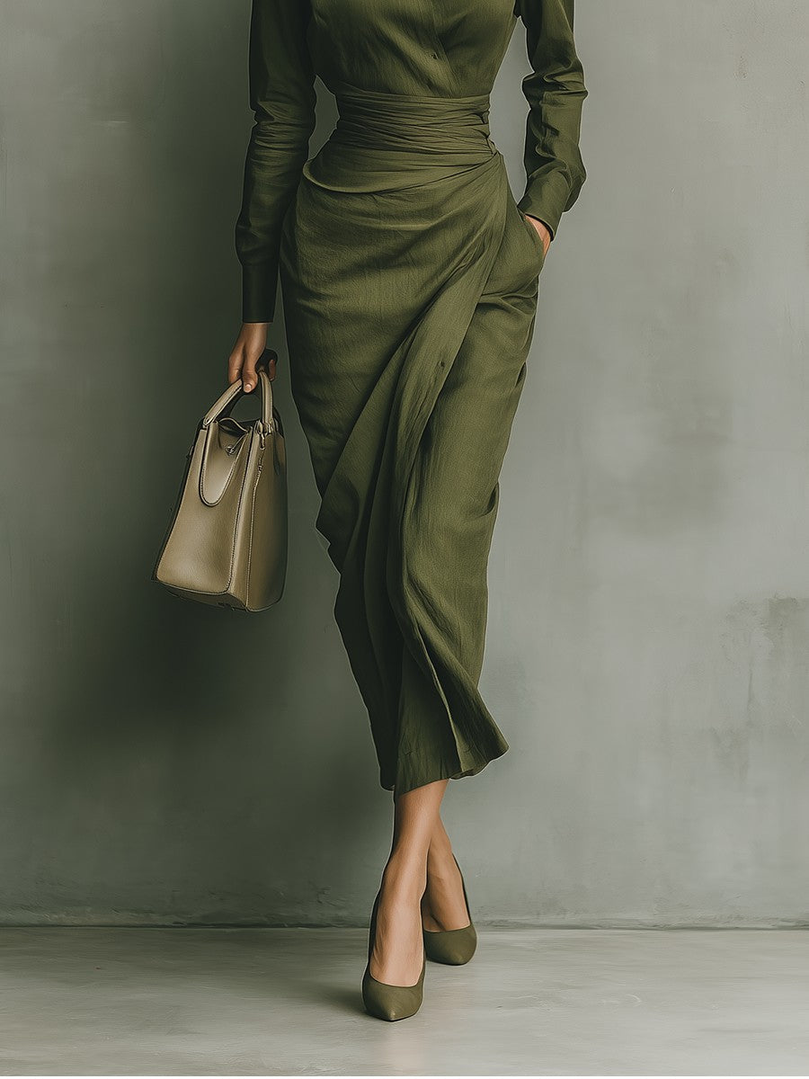 Dona Cotton Blended Maxi Dress