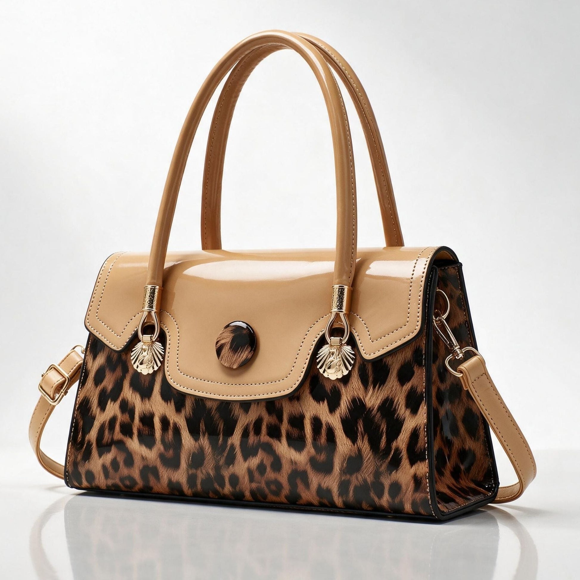 Durance Structured Handbag - Caramel