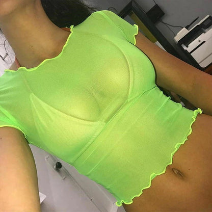 Estrela Mesh Crop Top