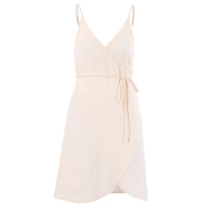 Elara 100% Cotton Wrap Dress