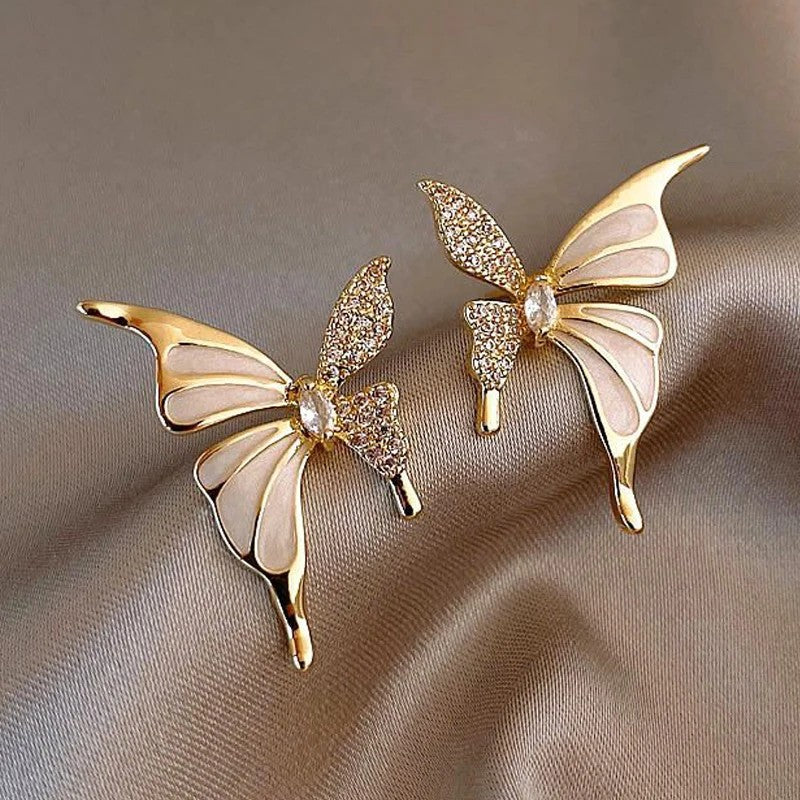Elara Enamel Butterfly Studs