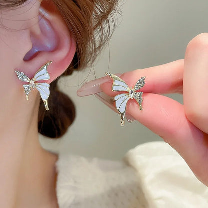 Elara Enamel Butterfly Studs