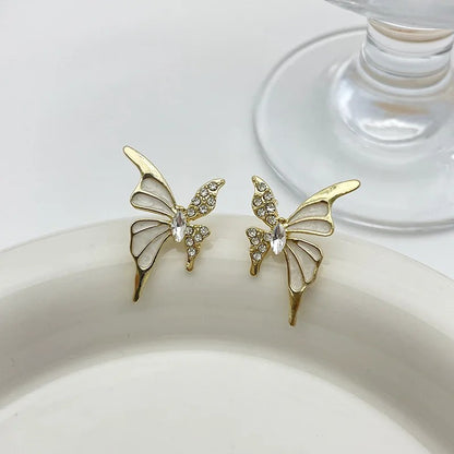 Elara Enamel Butterfly Studs