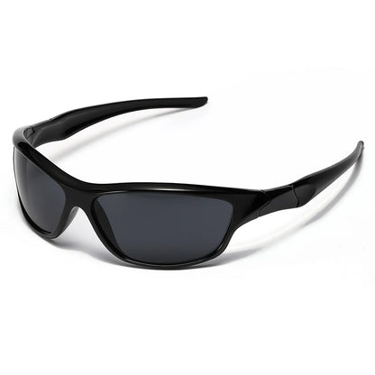 Enduro Silver Y2K Sunglasses - Jet Black