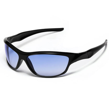 Enduro Silver Y2K Sunglasses - Midnight Azure