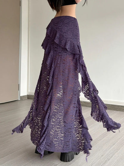 Seraph Ruffle Hem Skirt