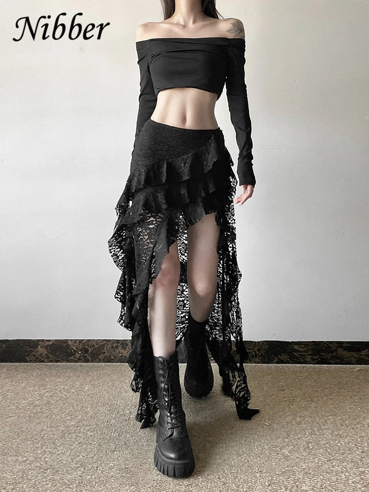Seraph Ruffle Hem Skirt