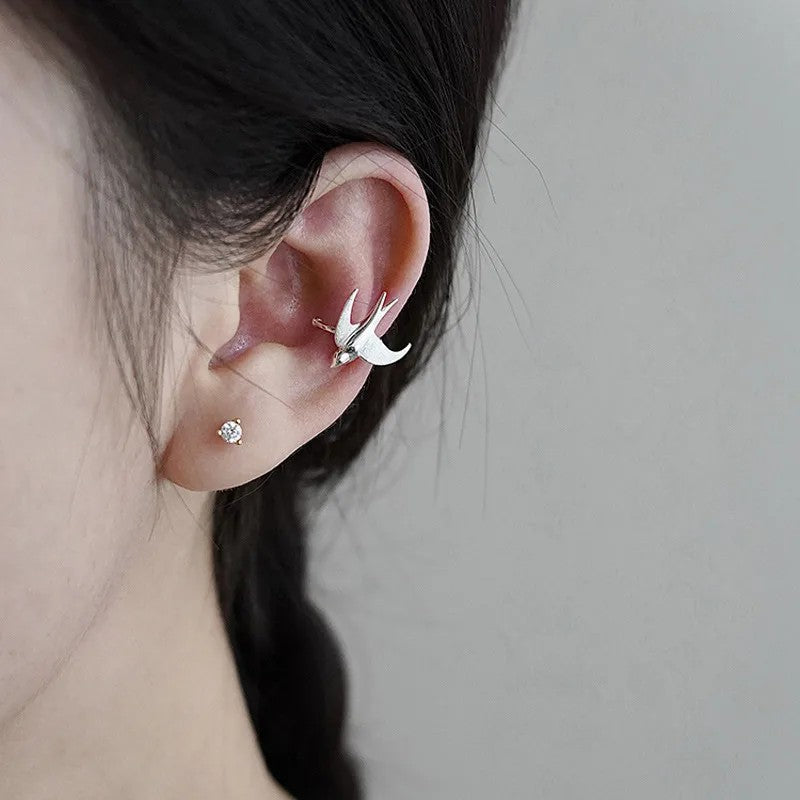 Serres Swallow Clip Earrings