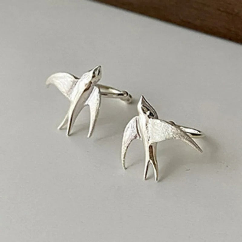 Serres Swallow Clip Earrings