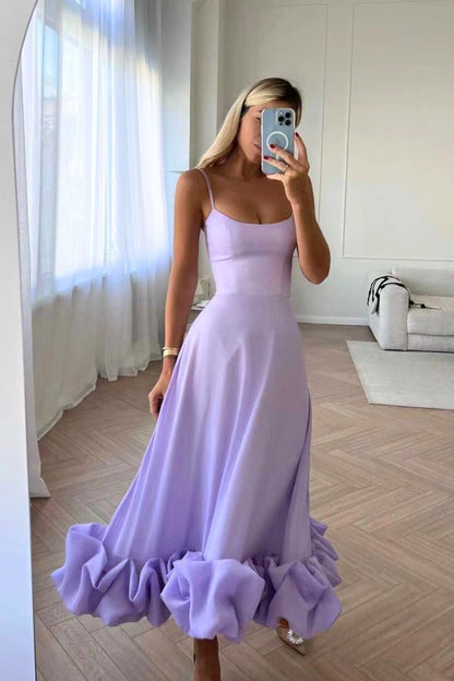 Seville Evening Midi Dress - Amethyst
