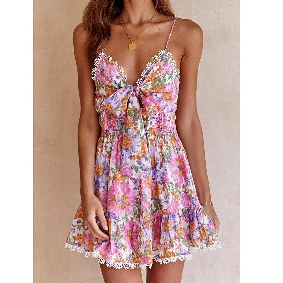 Florina Floral Mini Dress - Blossom Multi
