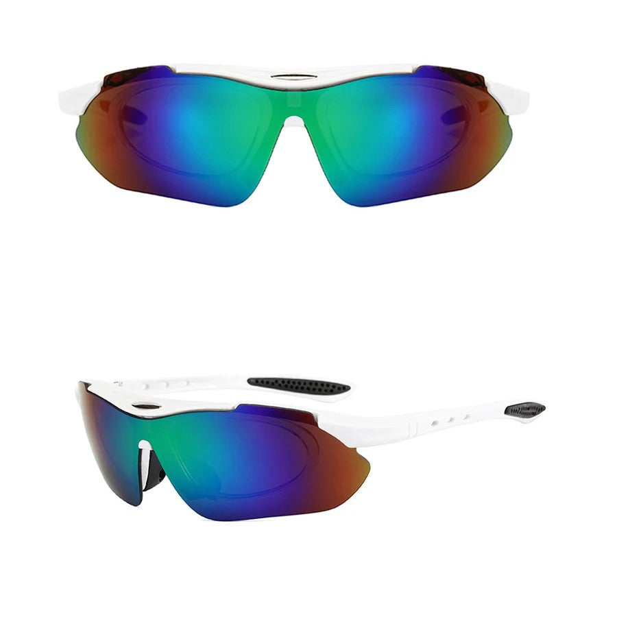 Flux Performance Cycling Glasses - Arctic Chroma Mirror