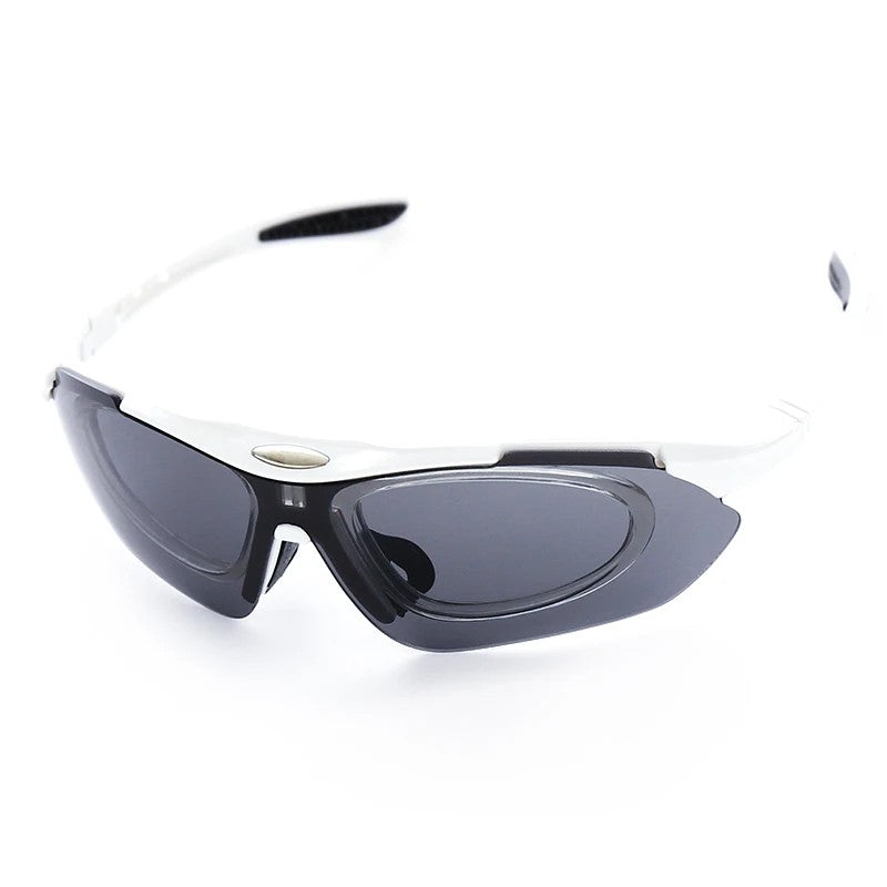 Flux Performance Cycling Glasses - Classic White